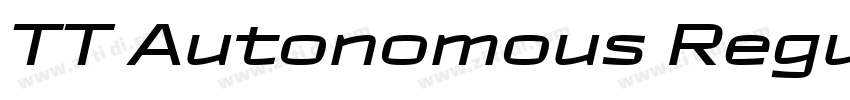 TT Autonomous Regula字体转换